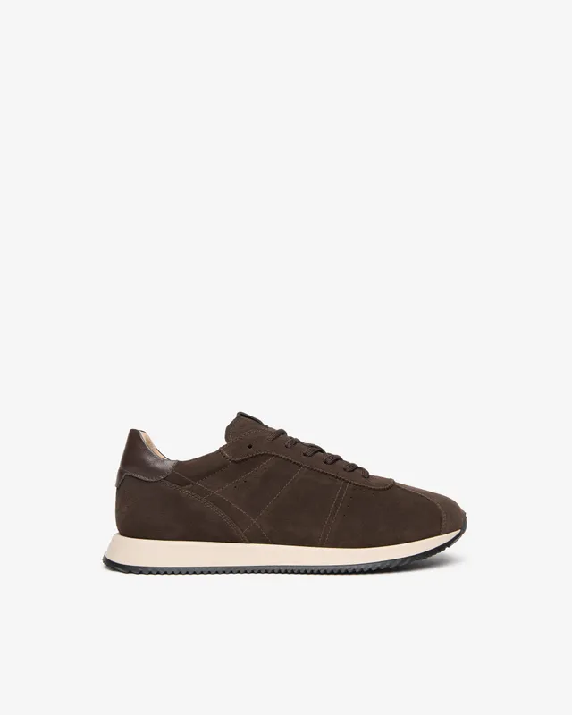 Nerogiardini Sneakers Homme Cuir Velours Daim Perforé
