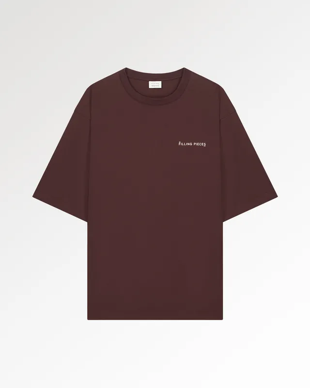 Filling Pieces T-Shirt Boxy Bitter Chocolate marron