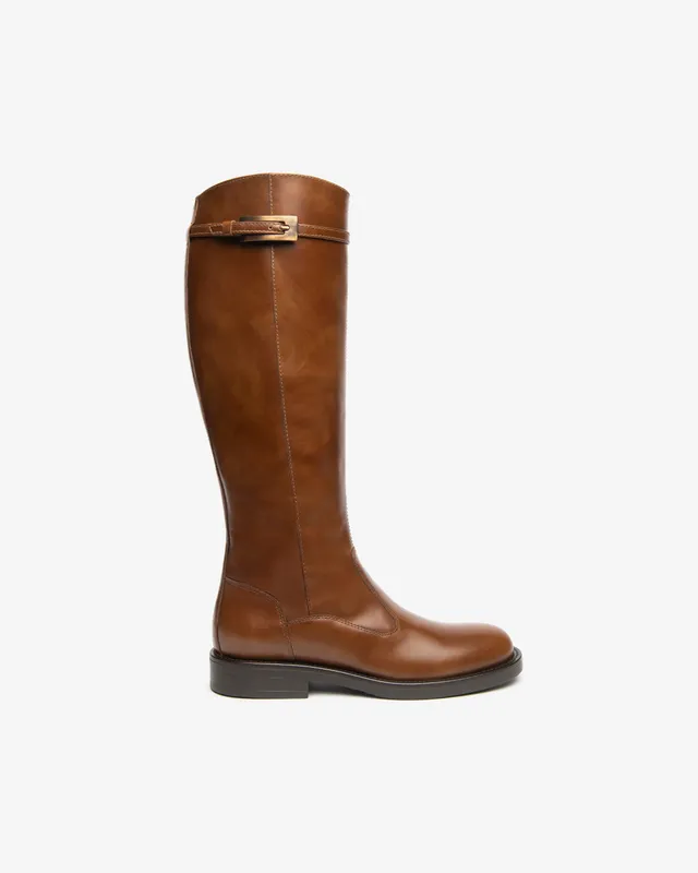 NeroGiardini Bottes Femme Cuir Haute Talon 30mm 38