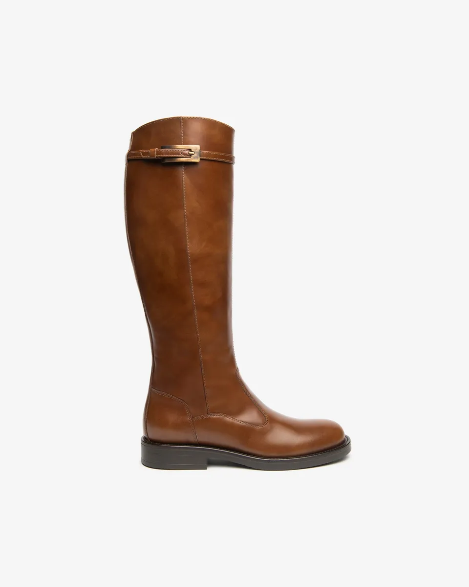 NeroGiardini Bottes Femme Cuir Haute Talon 30mm 38