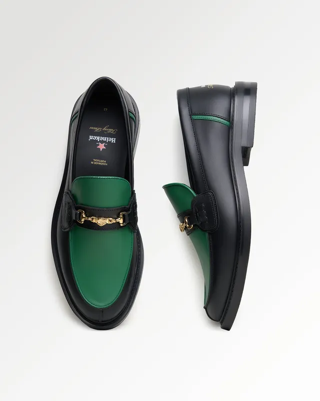 Filling Pieces Loafer Heineken Nappa Green mocassin vert cuir