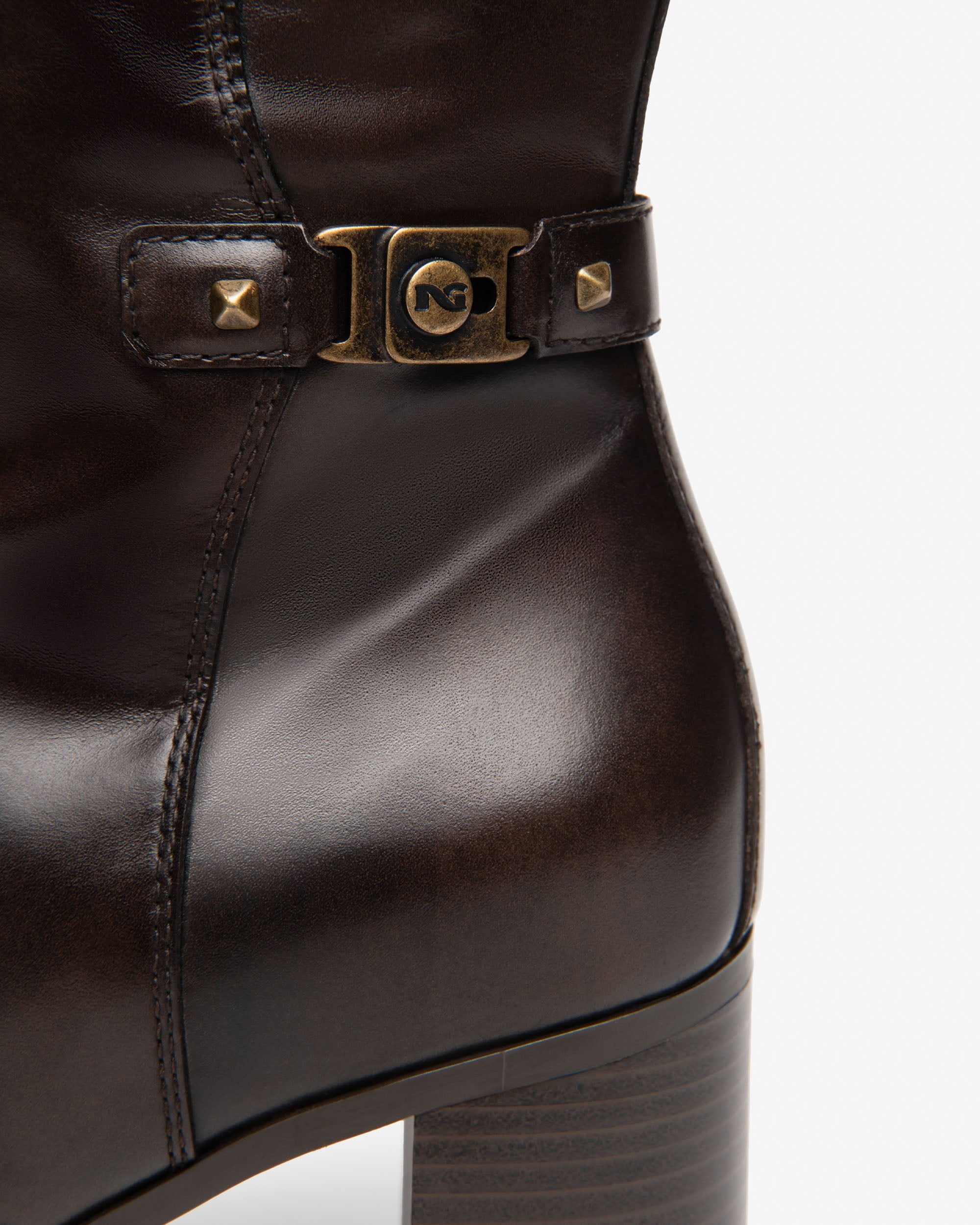 NeroGiardini Bottes Femme Cuir Plateforme Talon 80 mm