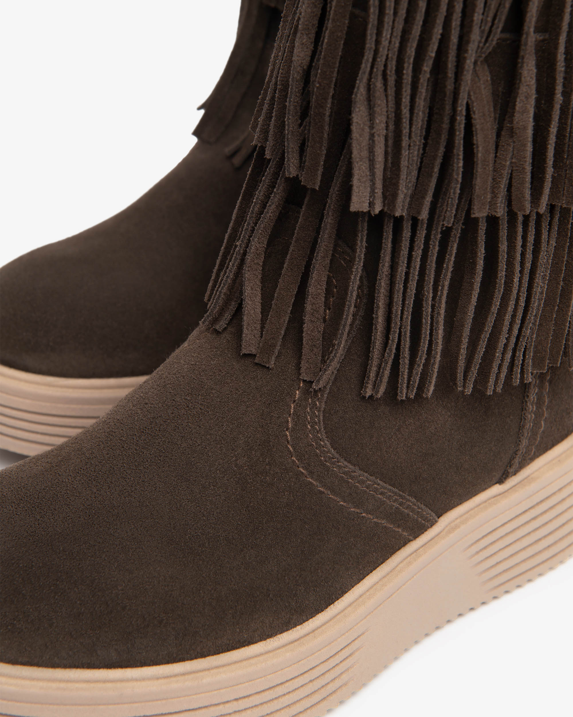 Nerogiardini Bottines Teen Fille Daim Franges