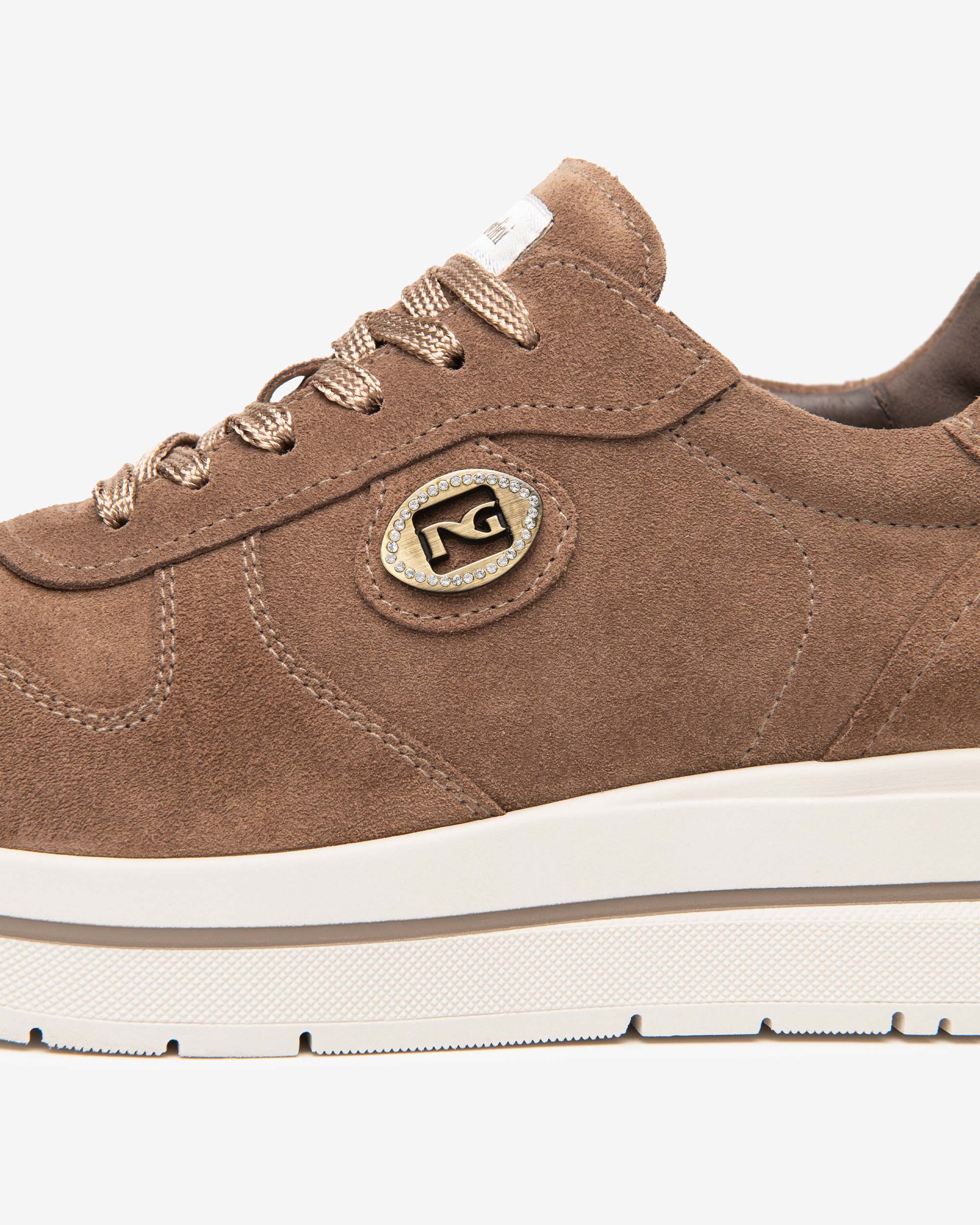 NeroGiardini Sneakers Femme Daim Plateforme 45 mm