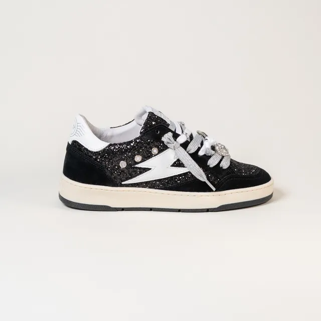 SMR Dany E193 basket glitter noir bijoux argent