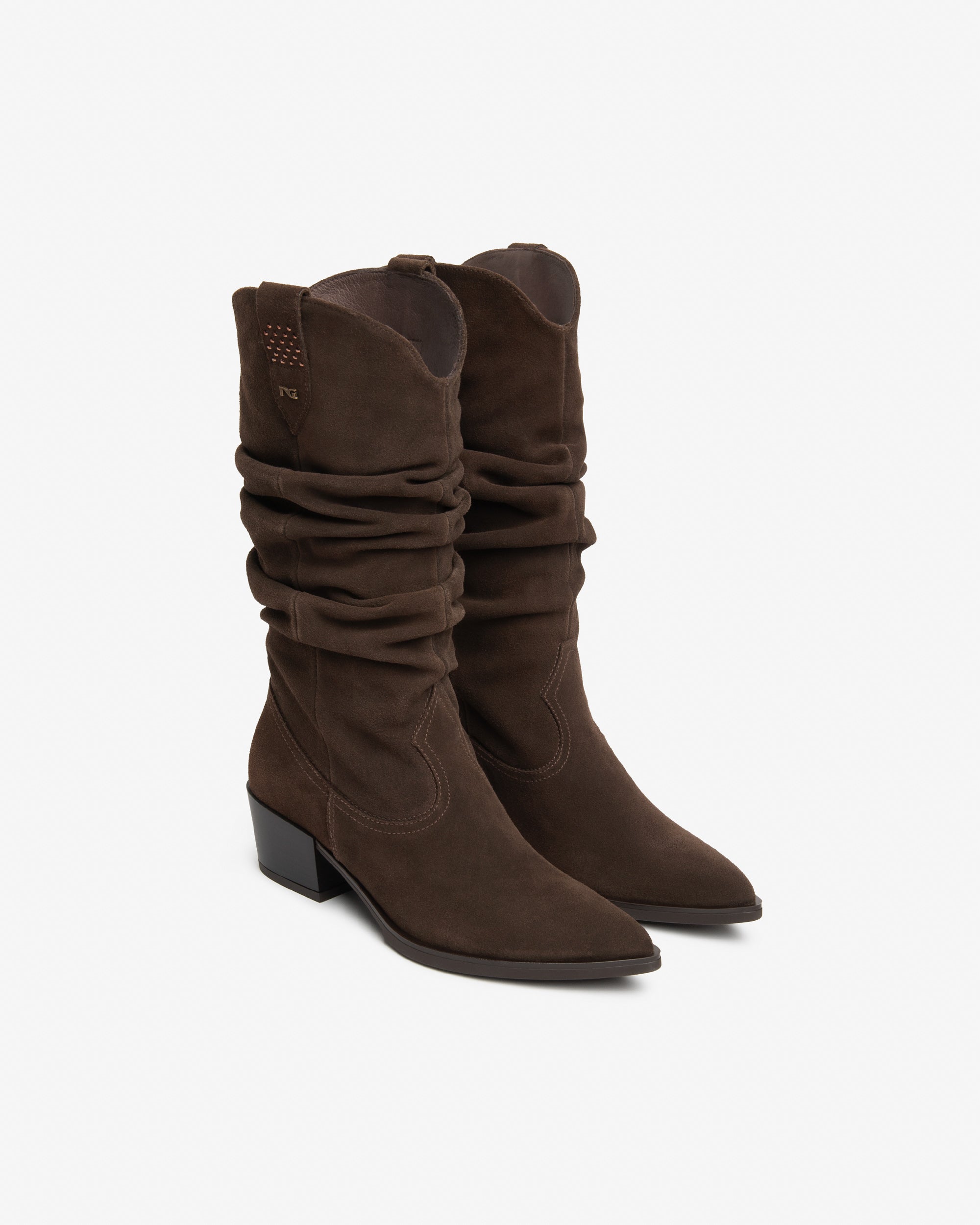 NeroGiardini Bottes Femme Daim Western 50 mm 38