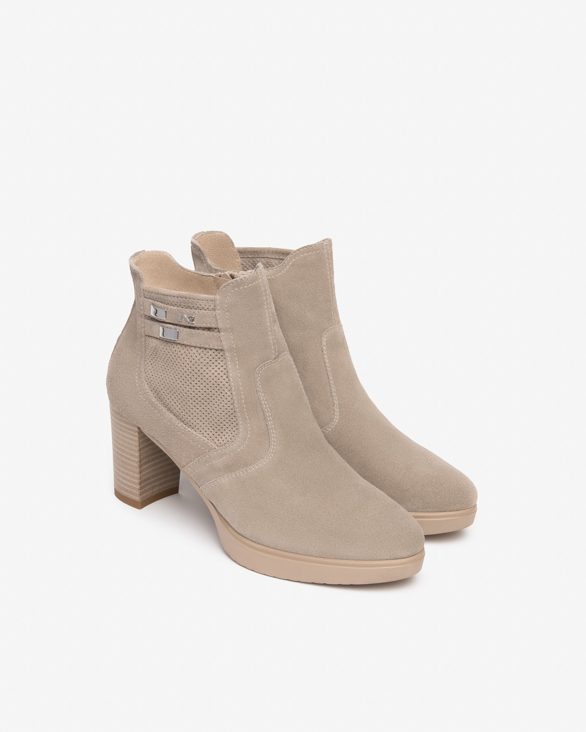 NeroGiardini Bottines Femme Cuir Velours Été