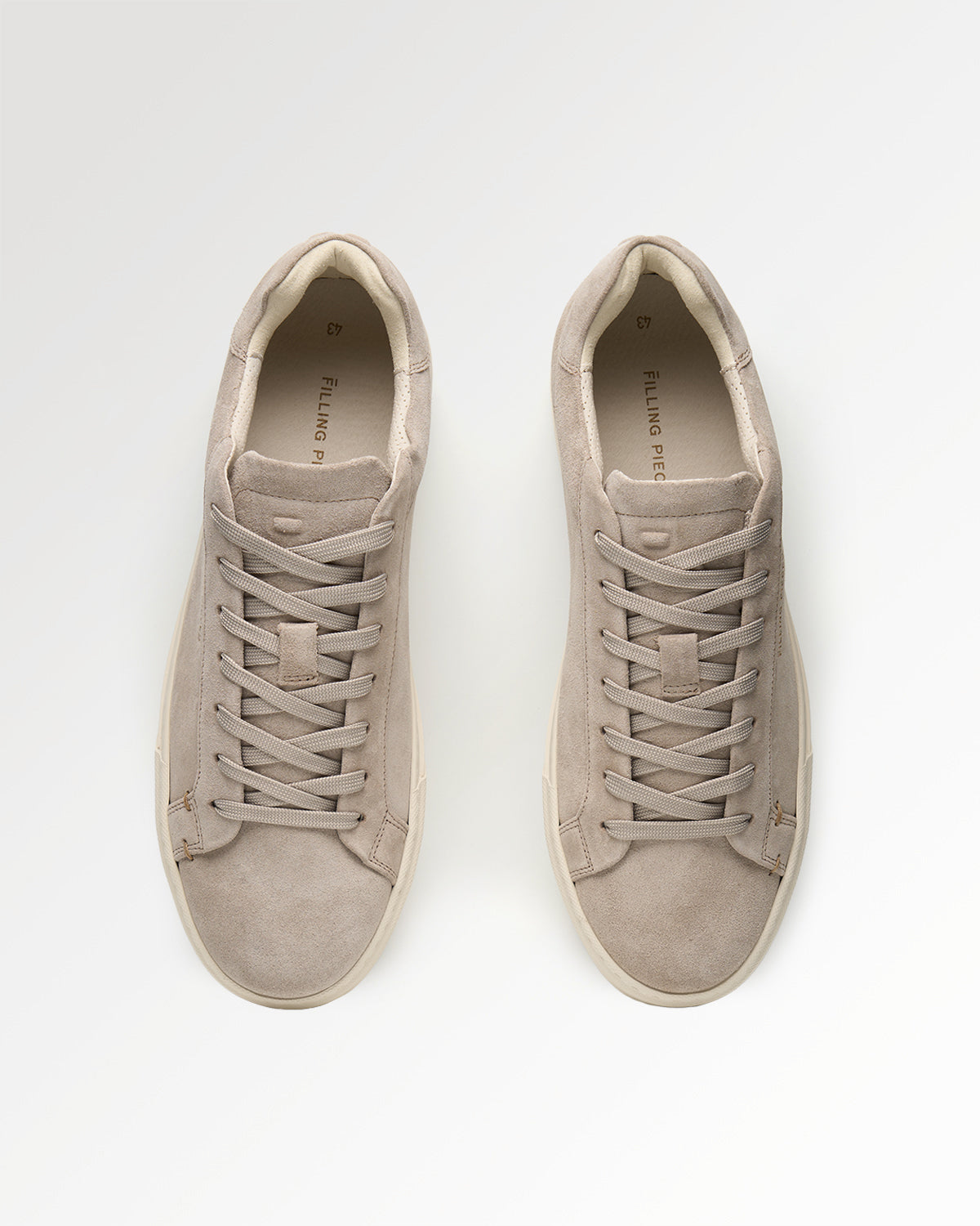 Filling Pieces Tiebreak Suede Pure baskets blanche suède