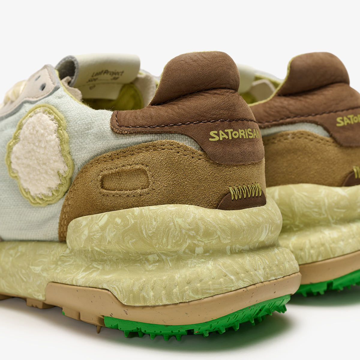 Satorisan Chacrona Linen baskets lin Cloudy Green