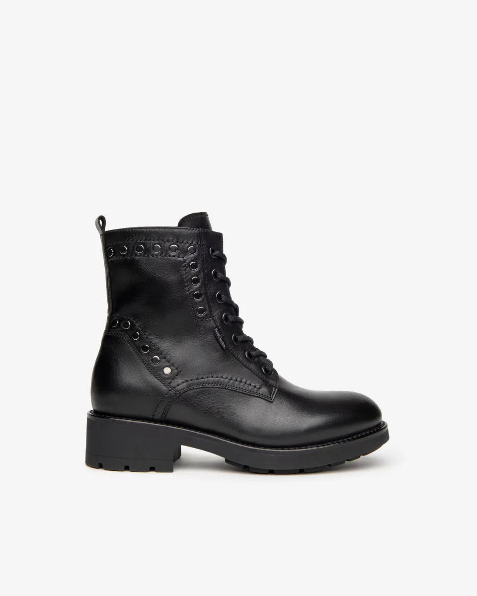 NeroGiardini Bottines Femme Cuir Lacets 4 cm