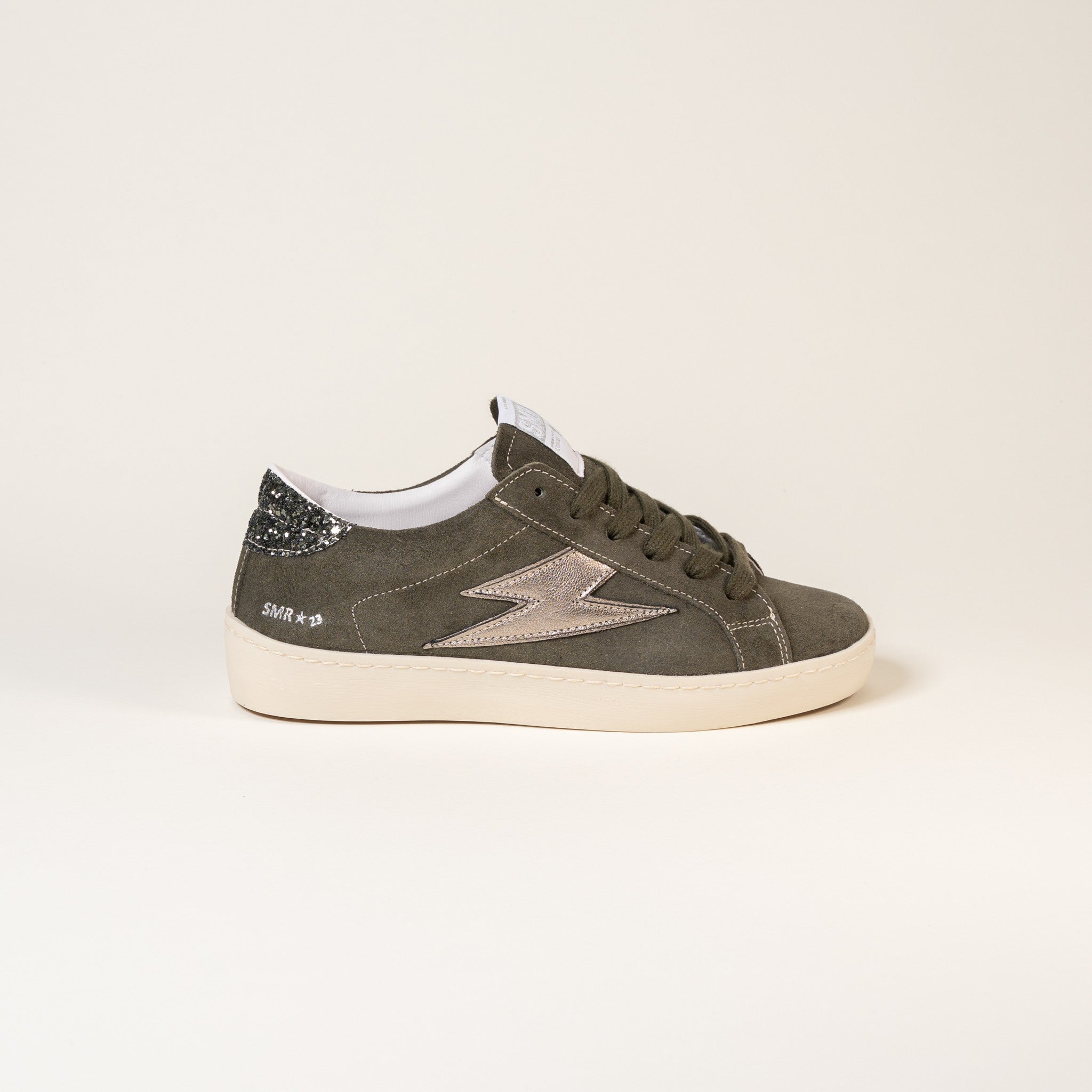 Semerdjian Maya E168 baskets kaki champagne cuir