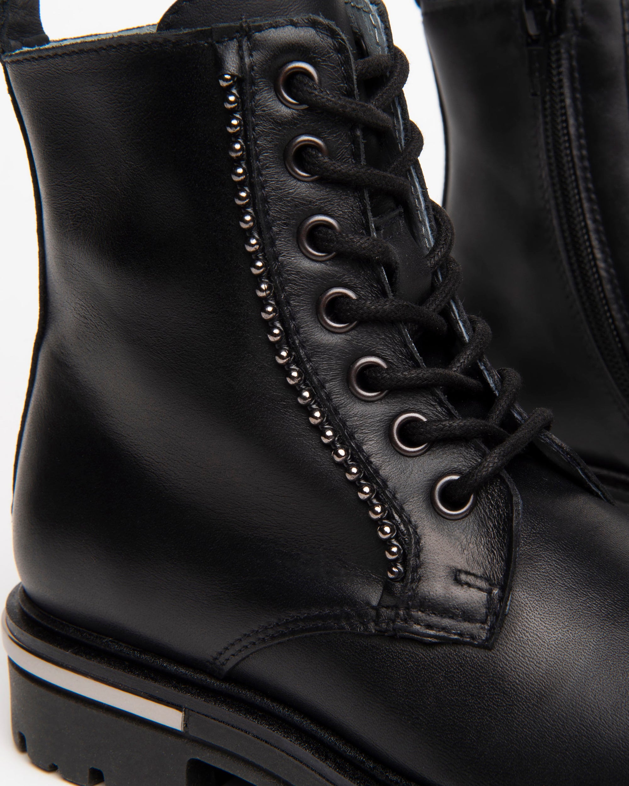 Nerogiardini Bottines fille cuir lacets zip 27-39