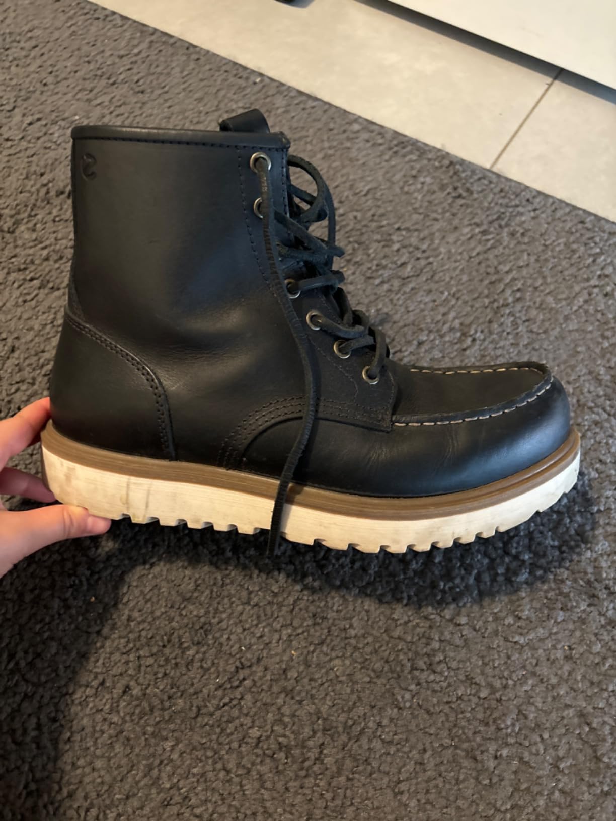 ECCO Staker boots homme cuir cognac 40 EU