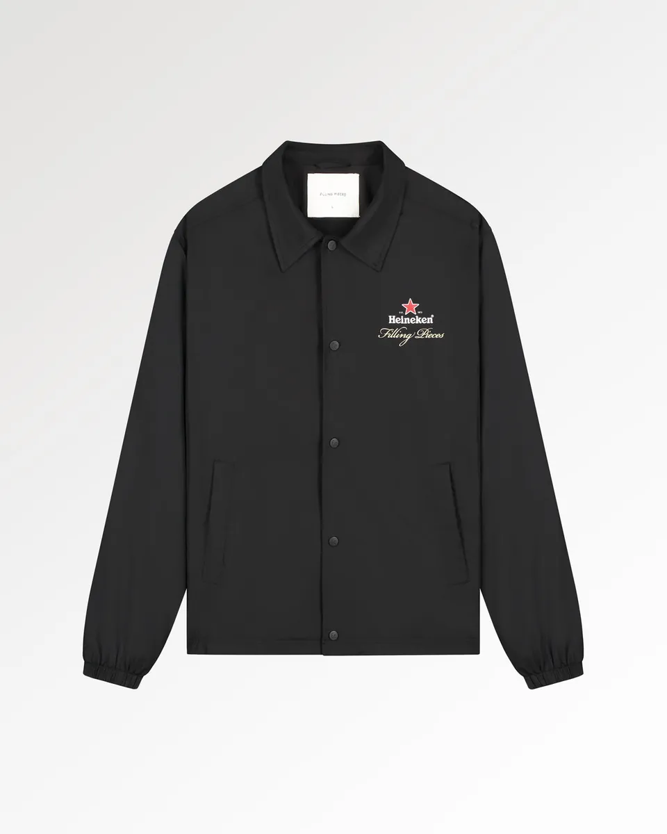 Filling Pieces Coach Jacket Heineken veste coach noire nylon