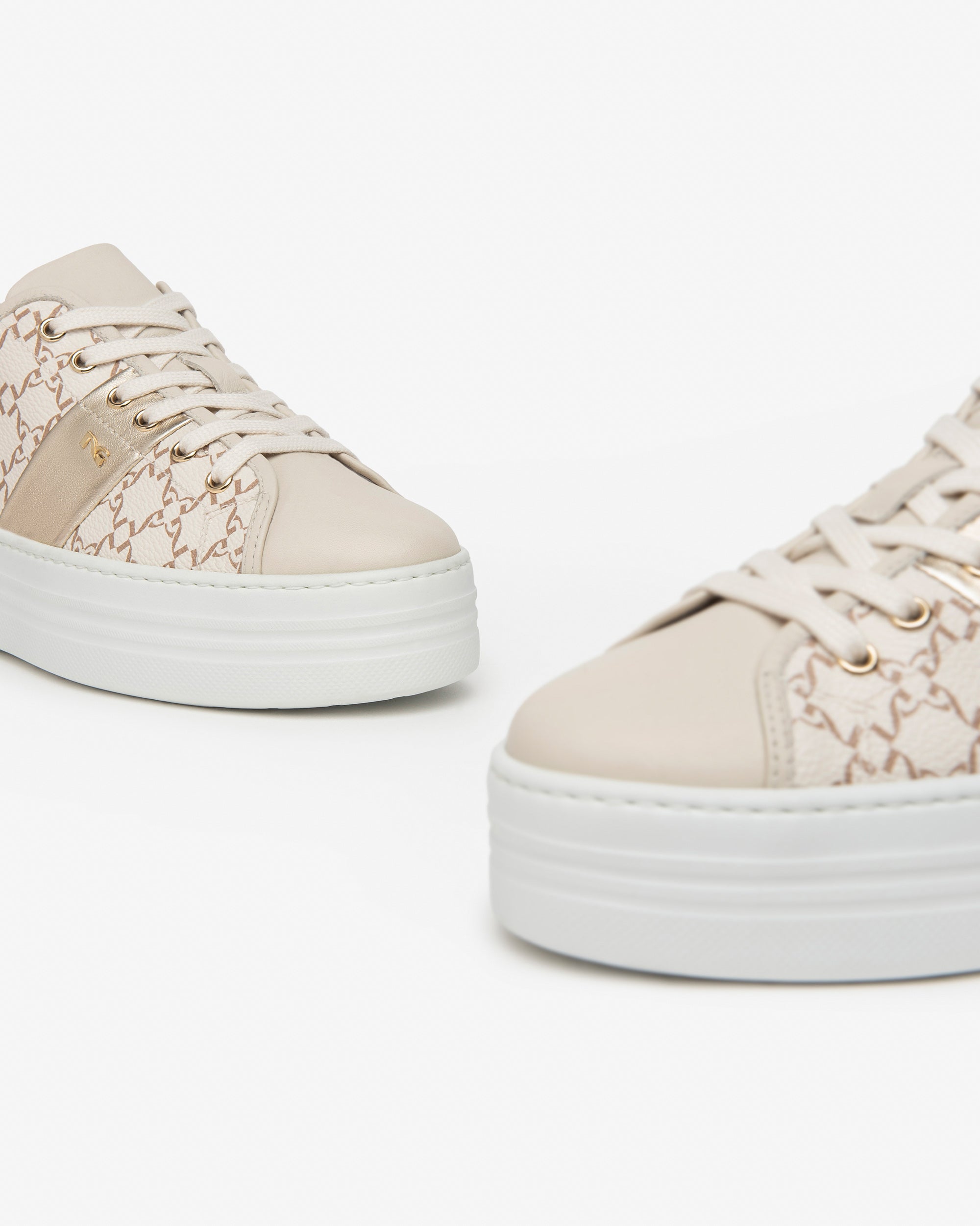 Nerogiardini Sneakers Femme Cuir Tissu Technique Baskets Été