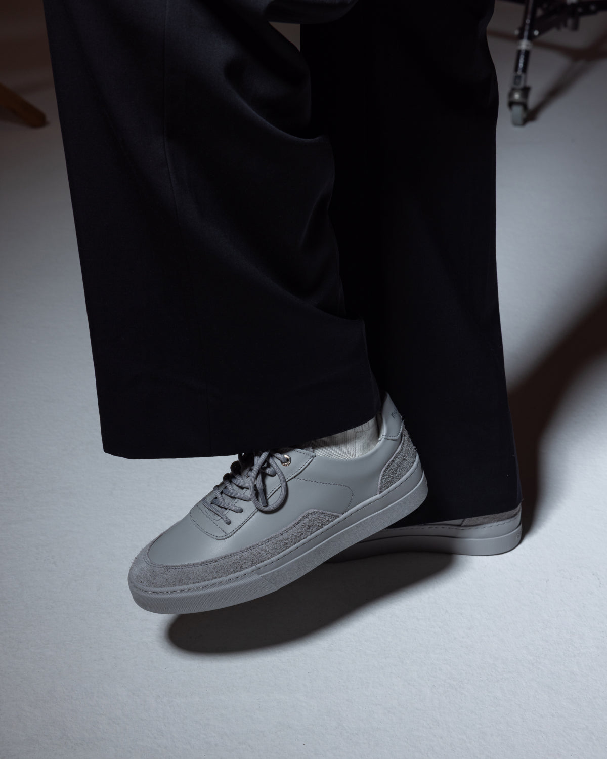 Filling Pieces Mondo Viera All Grey sneakers cuir gris