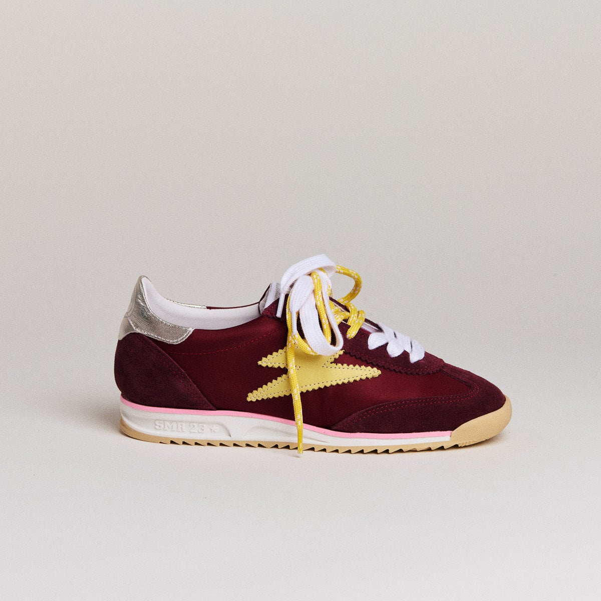 SMR Joyce D181 baskets bordeaux jaune pointure 36