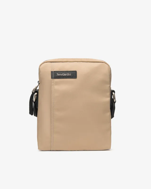 NeroGiardini Sacoche homme matière technique made in Italy