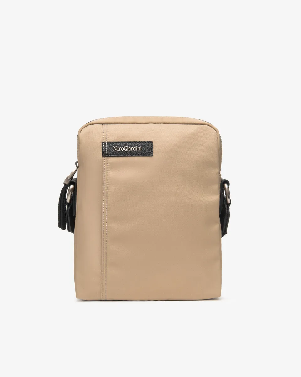NeroGiardini Sacoche homme matière technique made in Italy