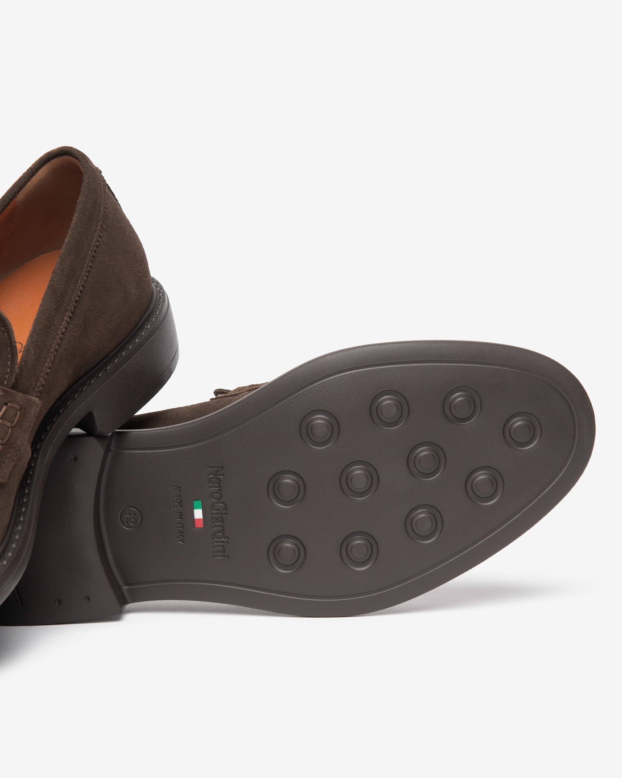 NeroGiardini Mocassins Homme Daim College Semelle Gomme