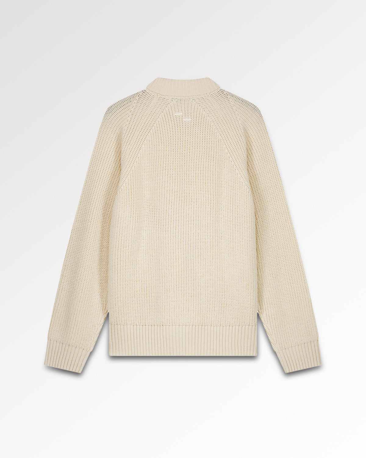 Filling Pieces Zip Knit pull zippé Antique White maille fine