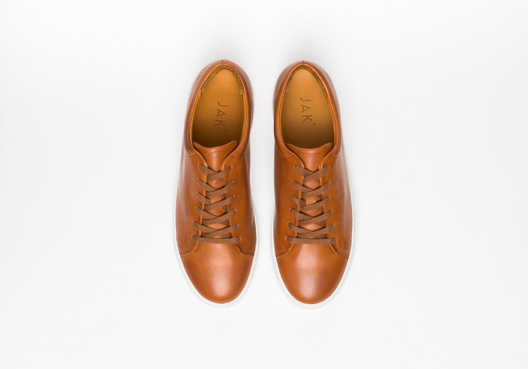 JAK Royal Hazel sneakers cuir pleine fleur marron