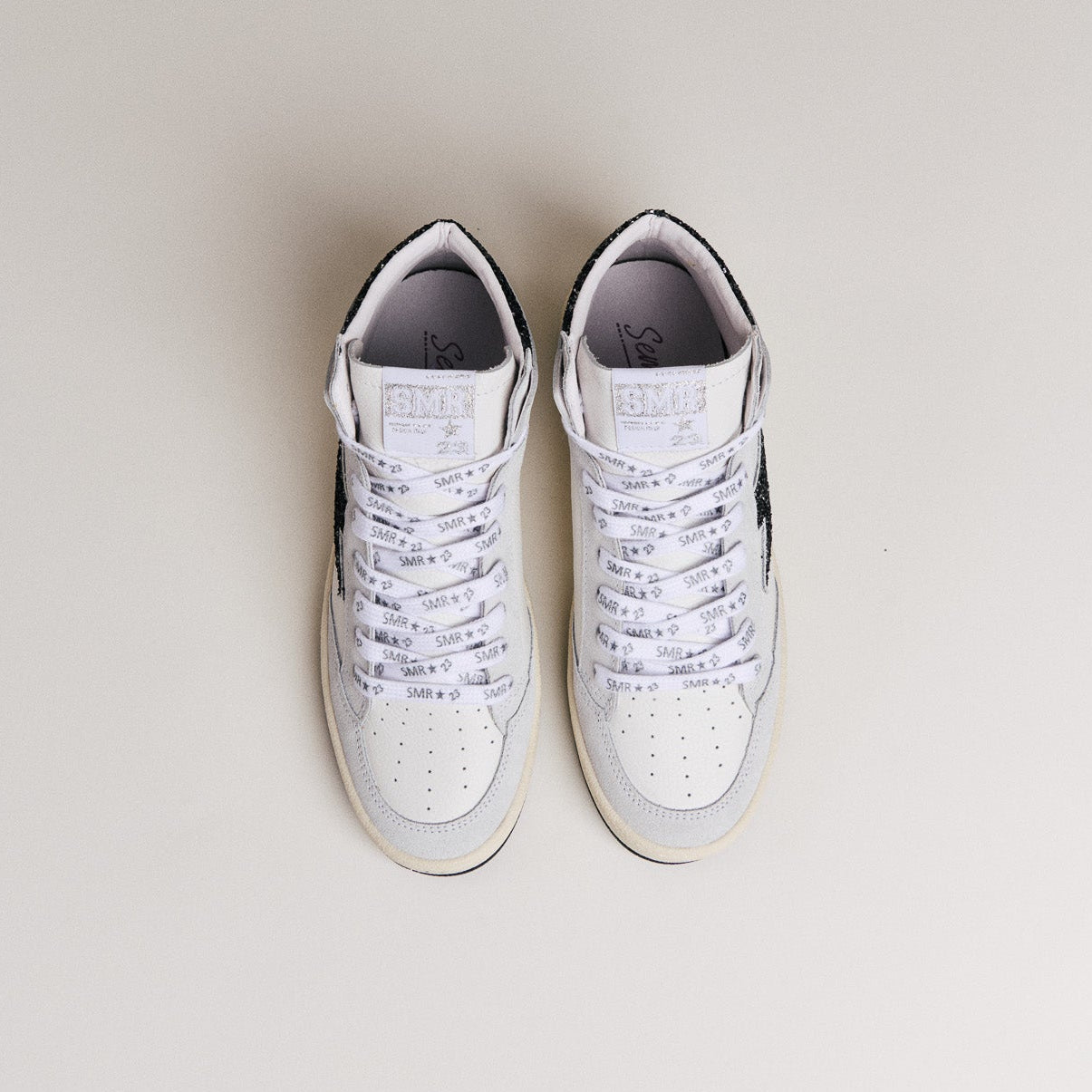 Semerdjian Braga D592 baskets montantes cuir blanc
