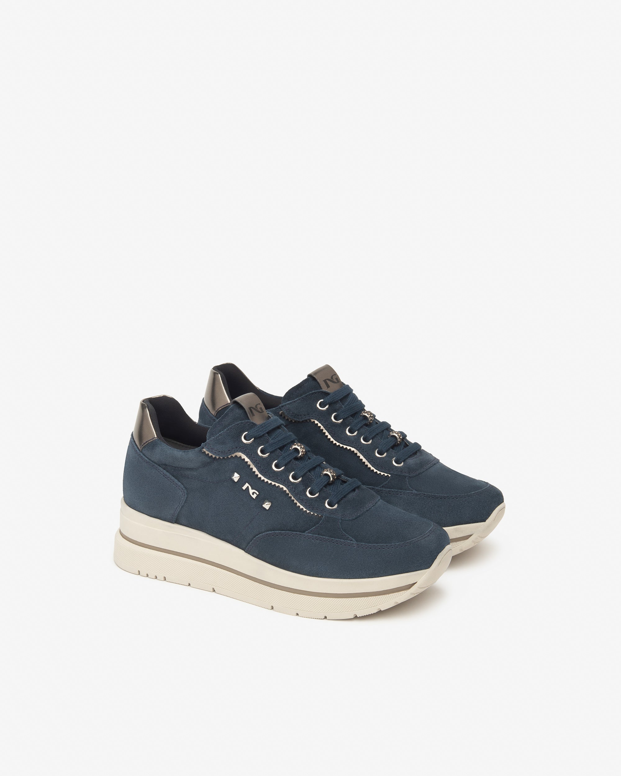 NeroGiardini Sneakers Femme Cuir Velours Memory Taille 38