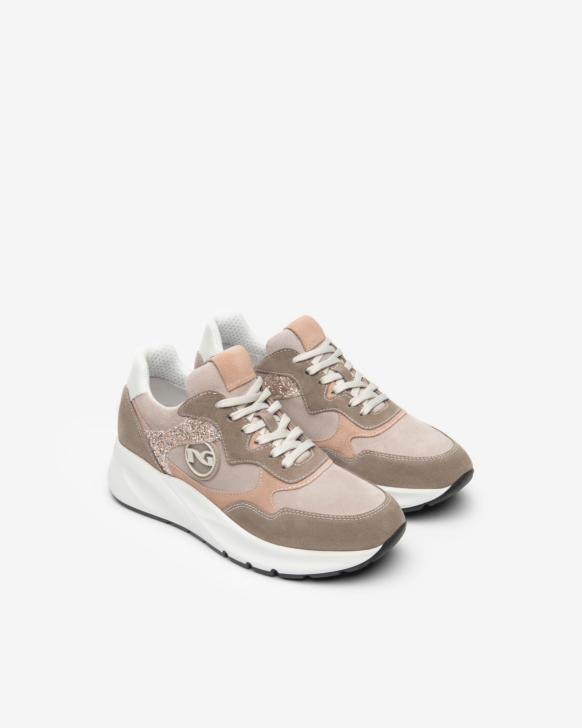 NeroGiardini Sneakers Femme Daim Cuir Tissu
