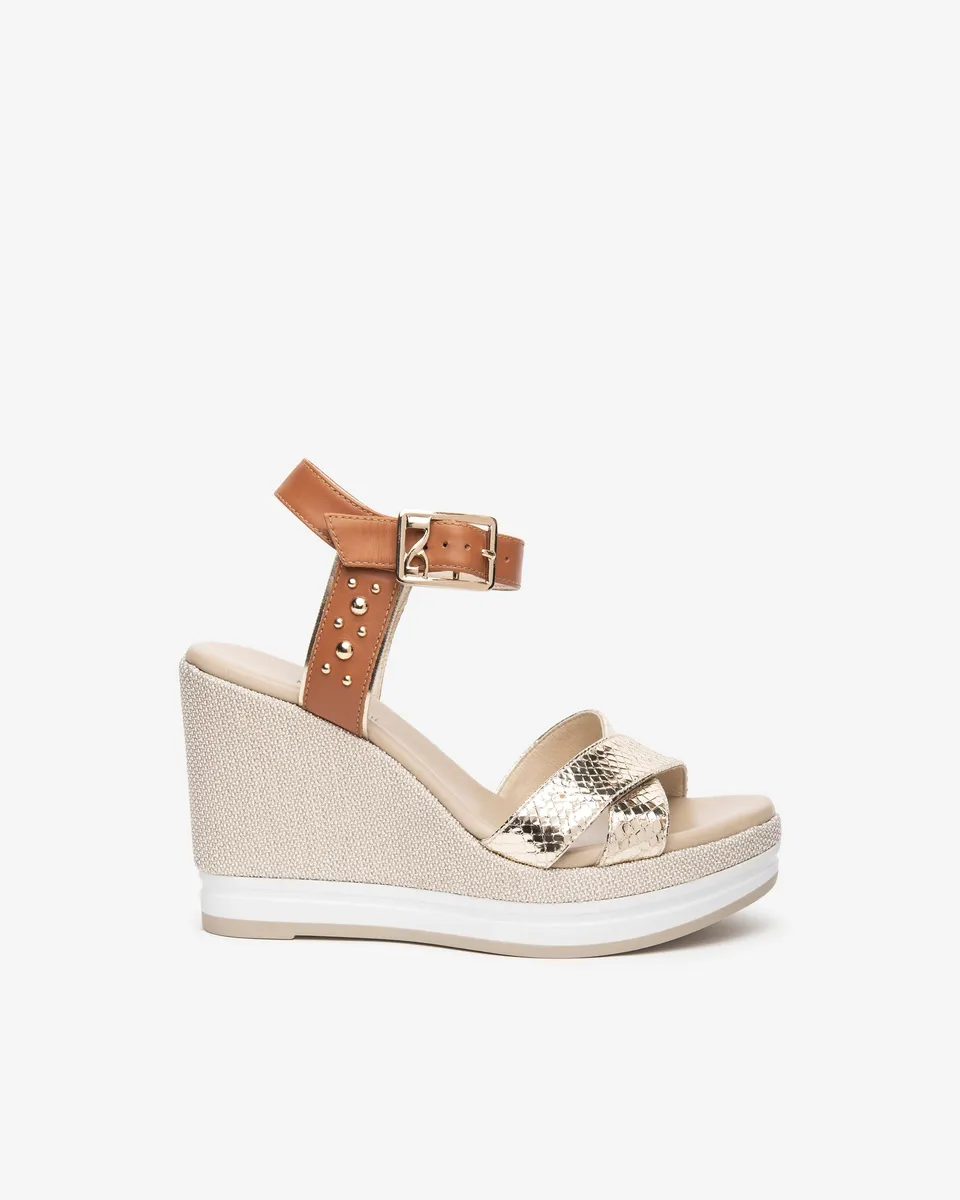 NeroGiardini Sandales Compensées Femme Cuir 38