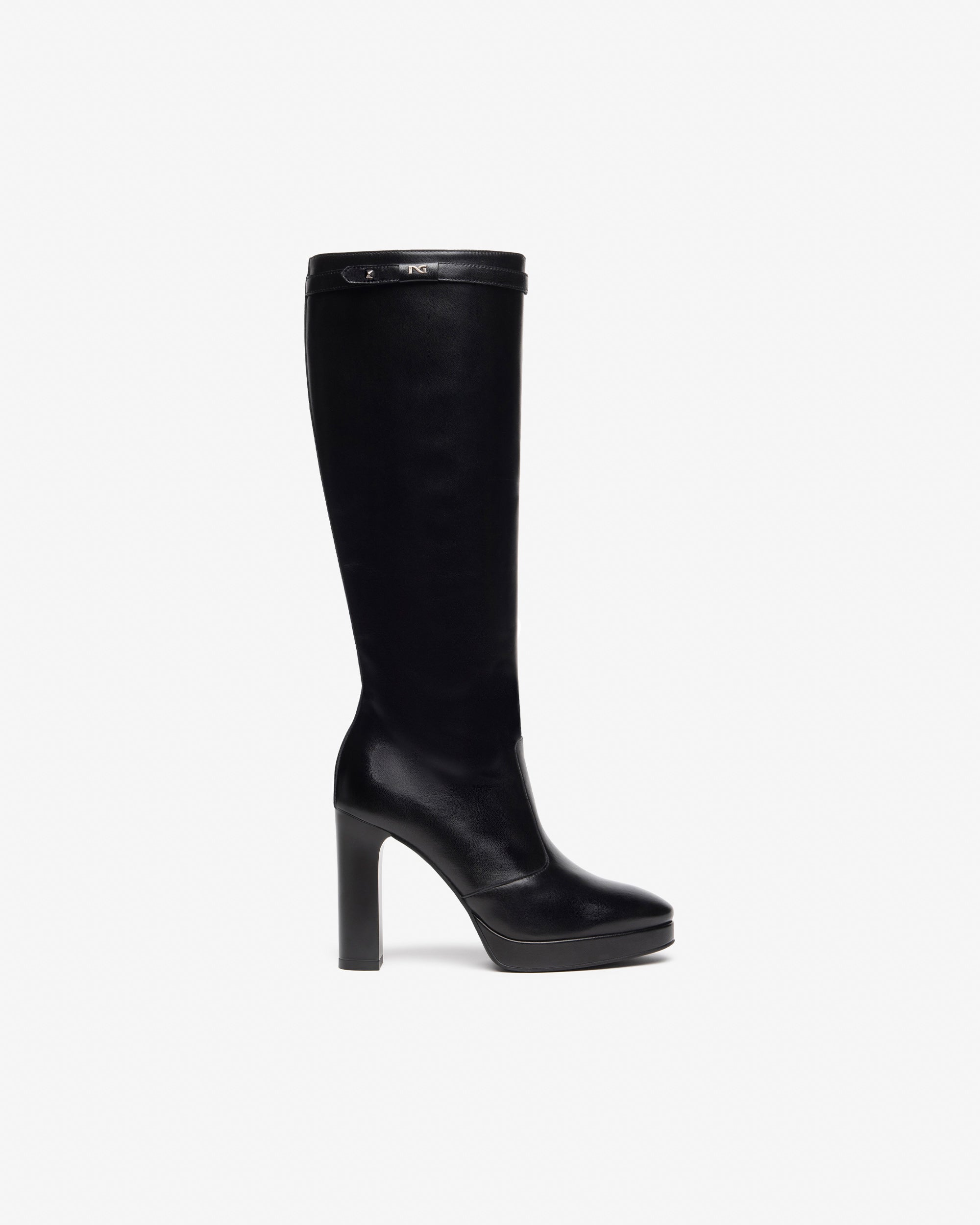 NeroGiardini Bottes Femme en Cuir Hiver Confort