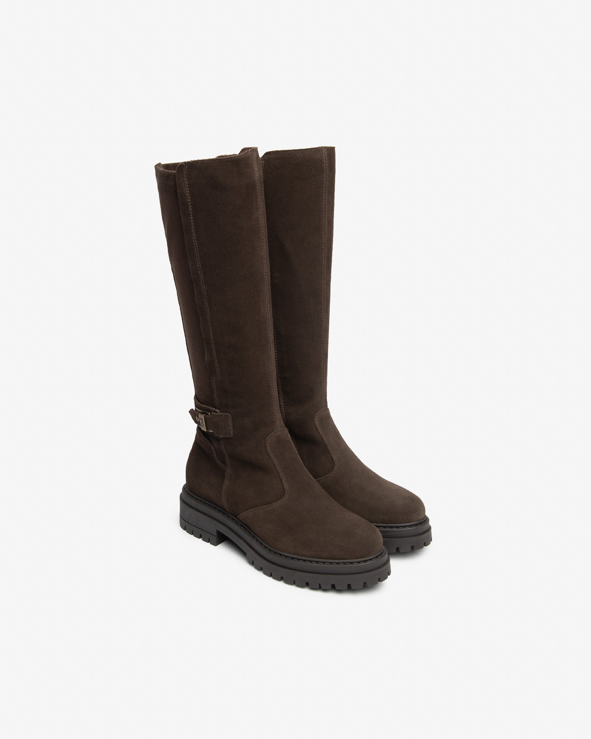 NeroGiardini Bottes Femme Cuir Velours Talon Bloc 38