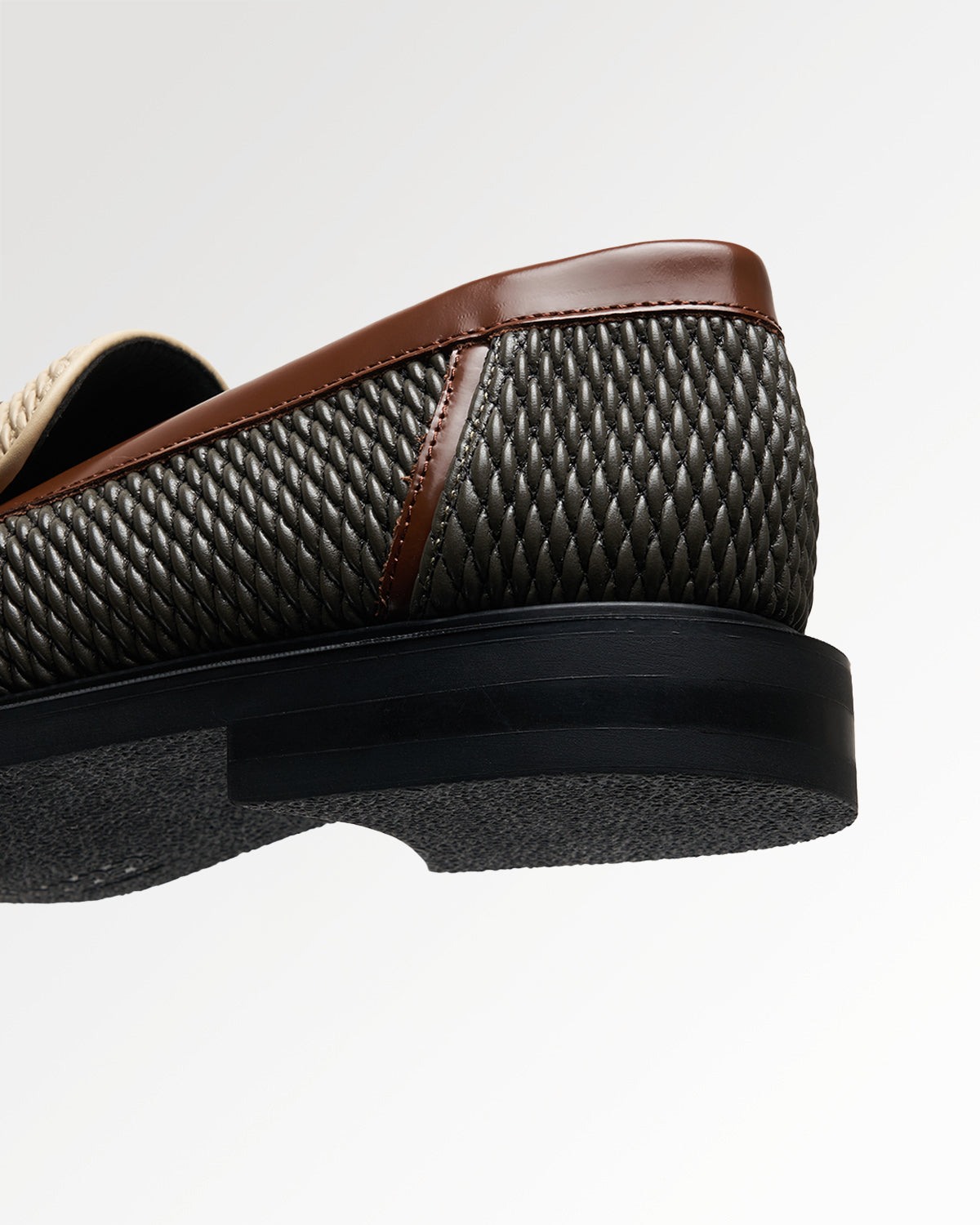 Filling Pieces Reed Loafer mocassins beige / vert vegan
