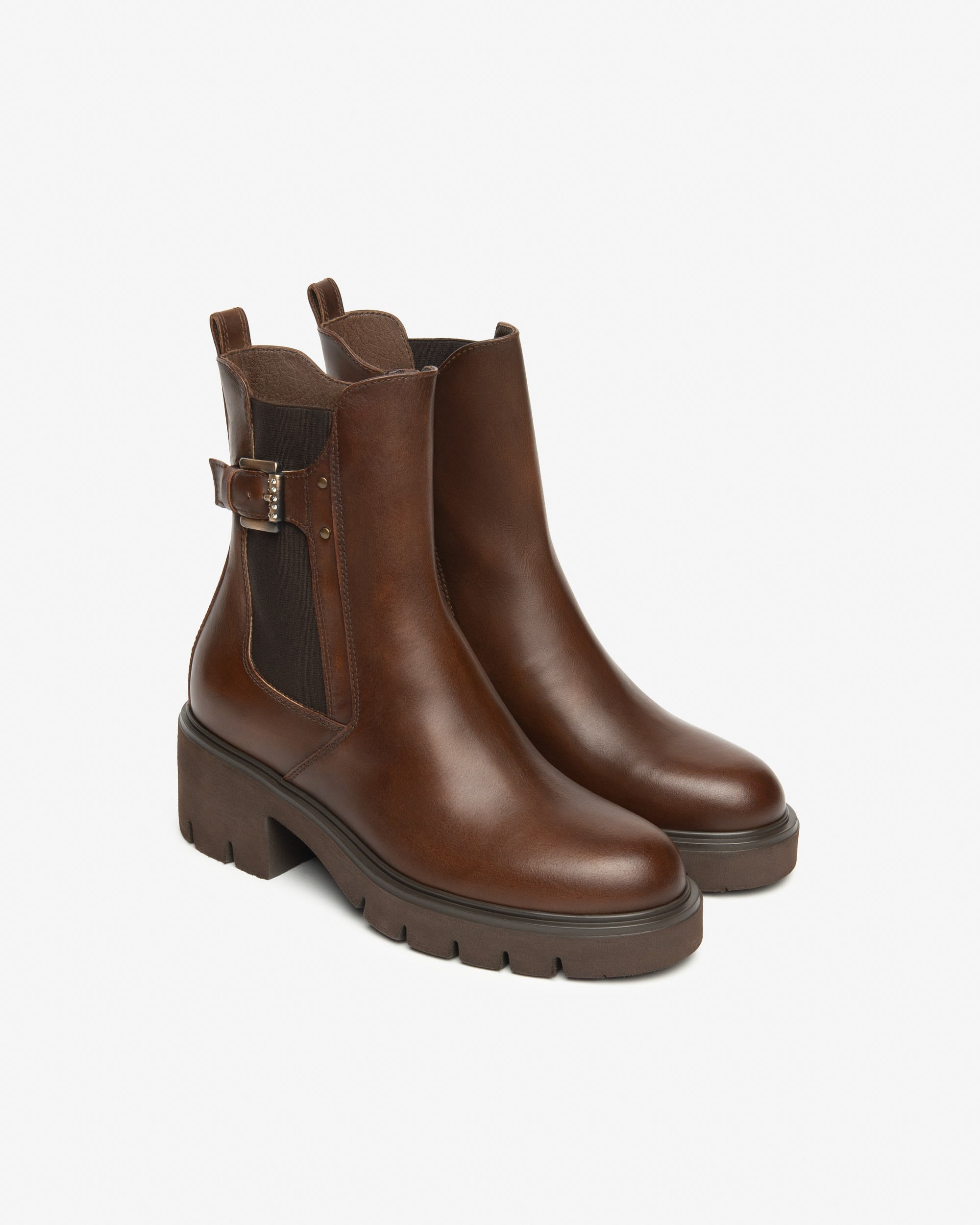 NeroGiardini Bottines Chelsea Femme Cuir Confort