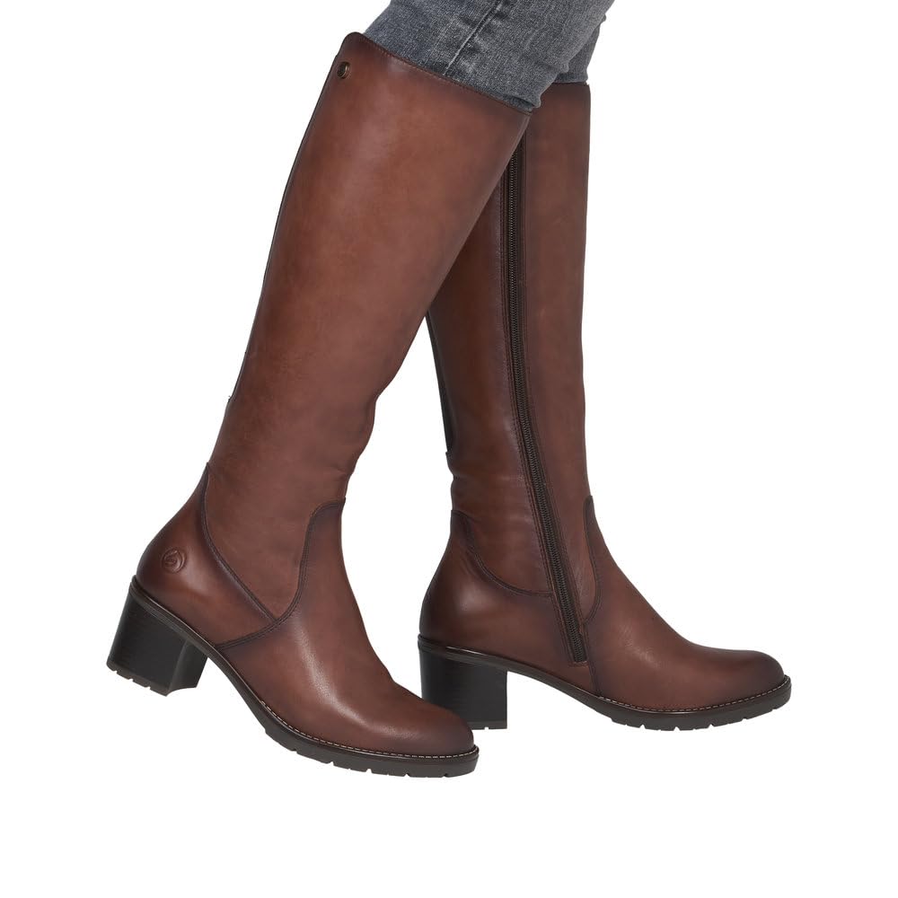 Remonte D2A78 bottes montantes marron 39 EU cuir lisse