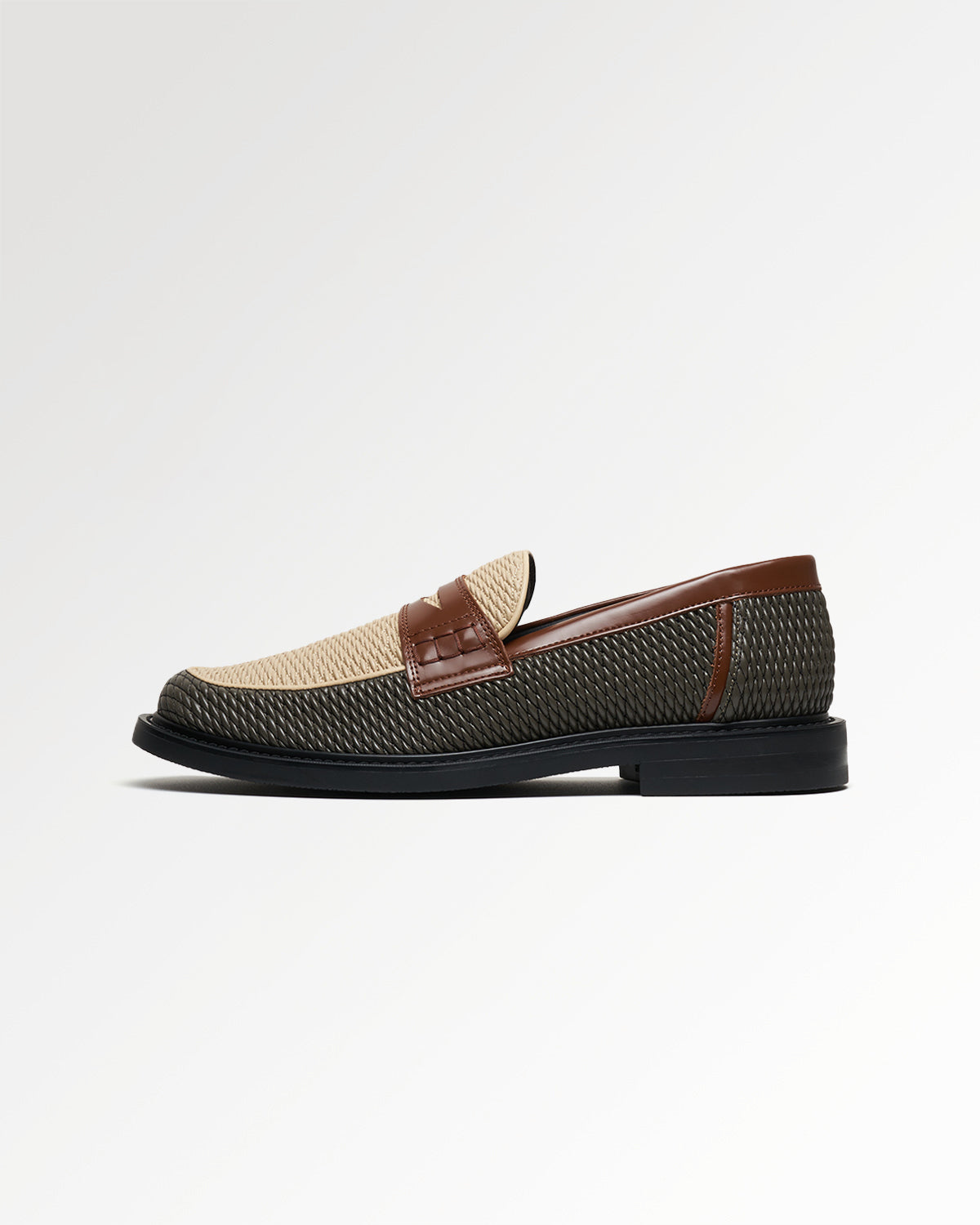 Filling Pieces Reed Loafer mocassins beige / vert vegan
