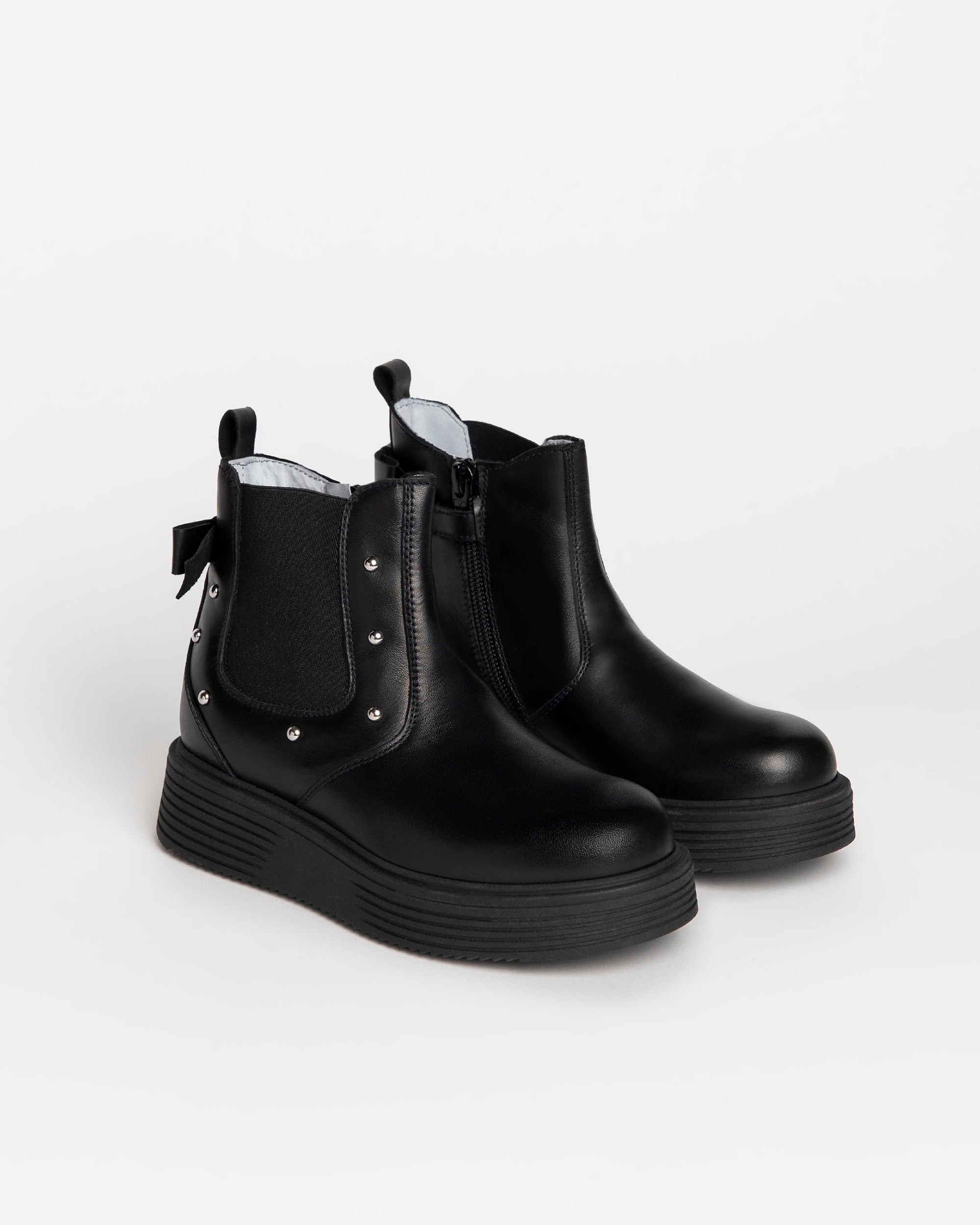 Nerogiardini Bottines Teens Fille Cuir Semelle Légère