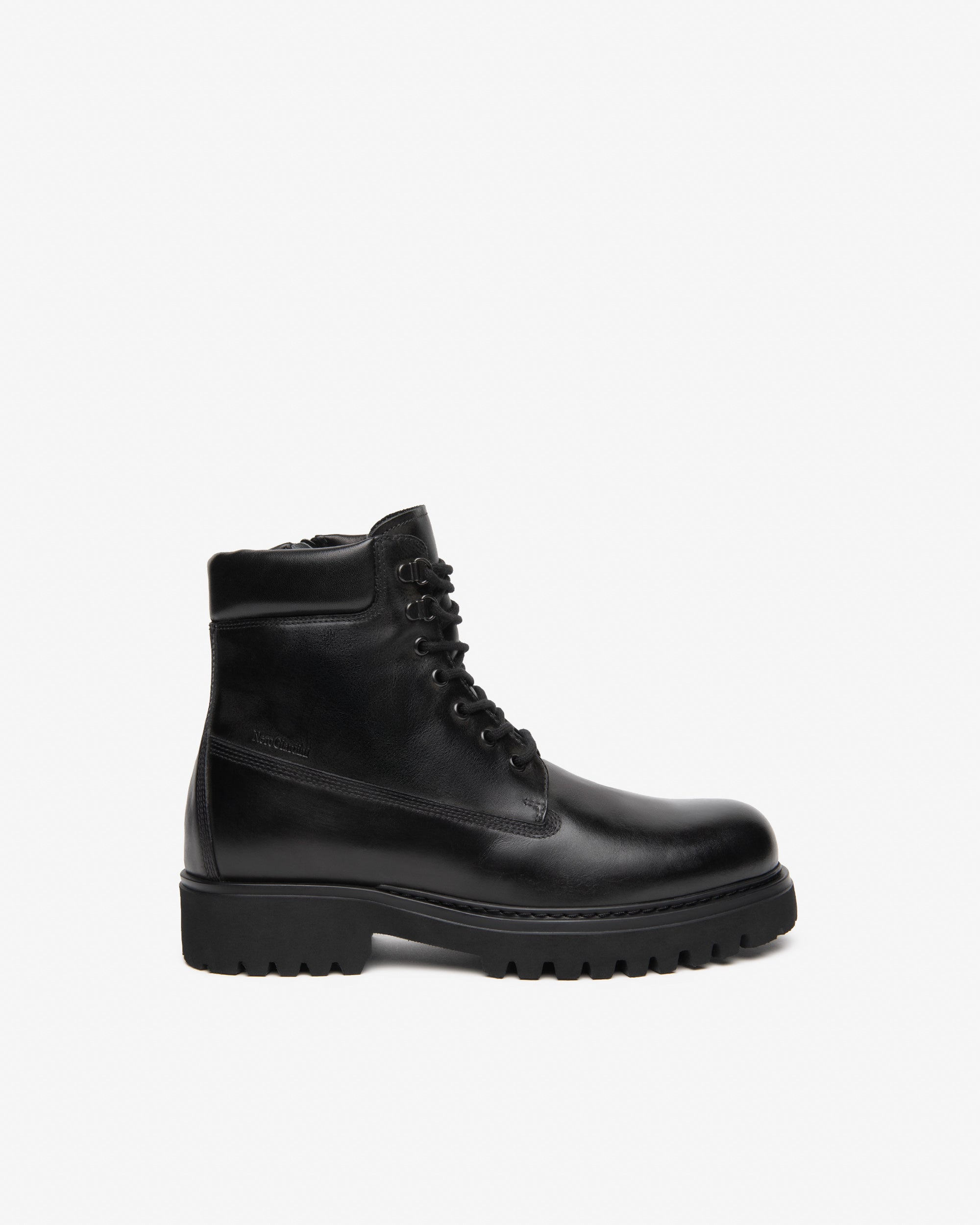 NeroGiardini Bottines Homme en Cuir lacets zip hiver