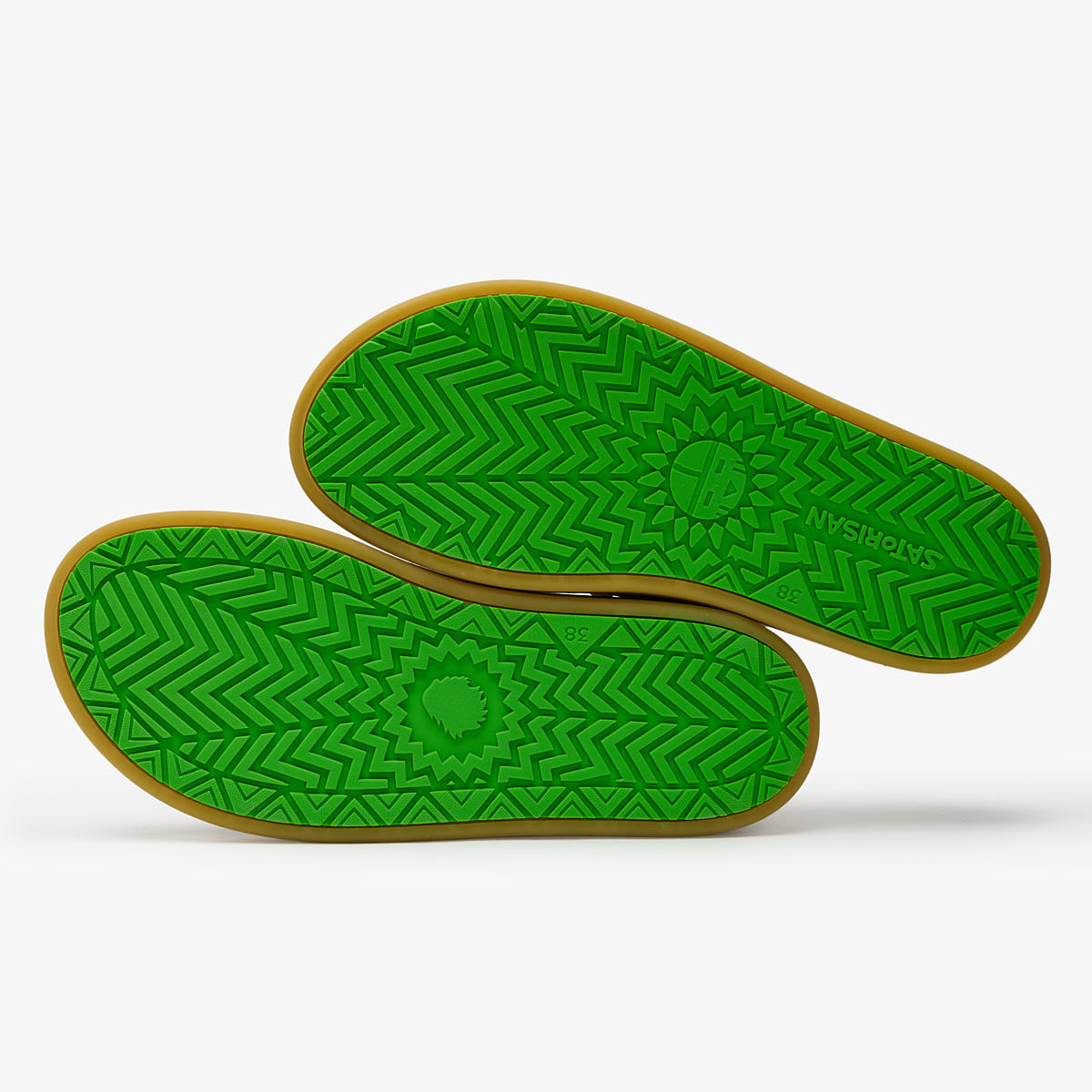 Satorisan Kwahu Rustic mocassins cuir vert loden