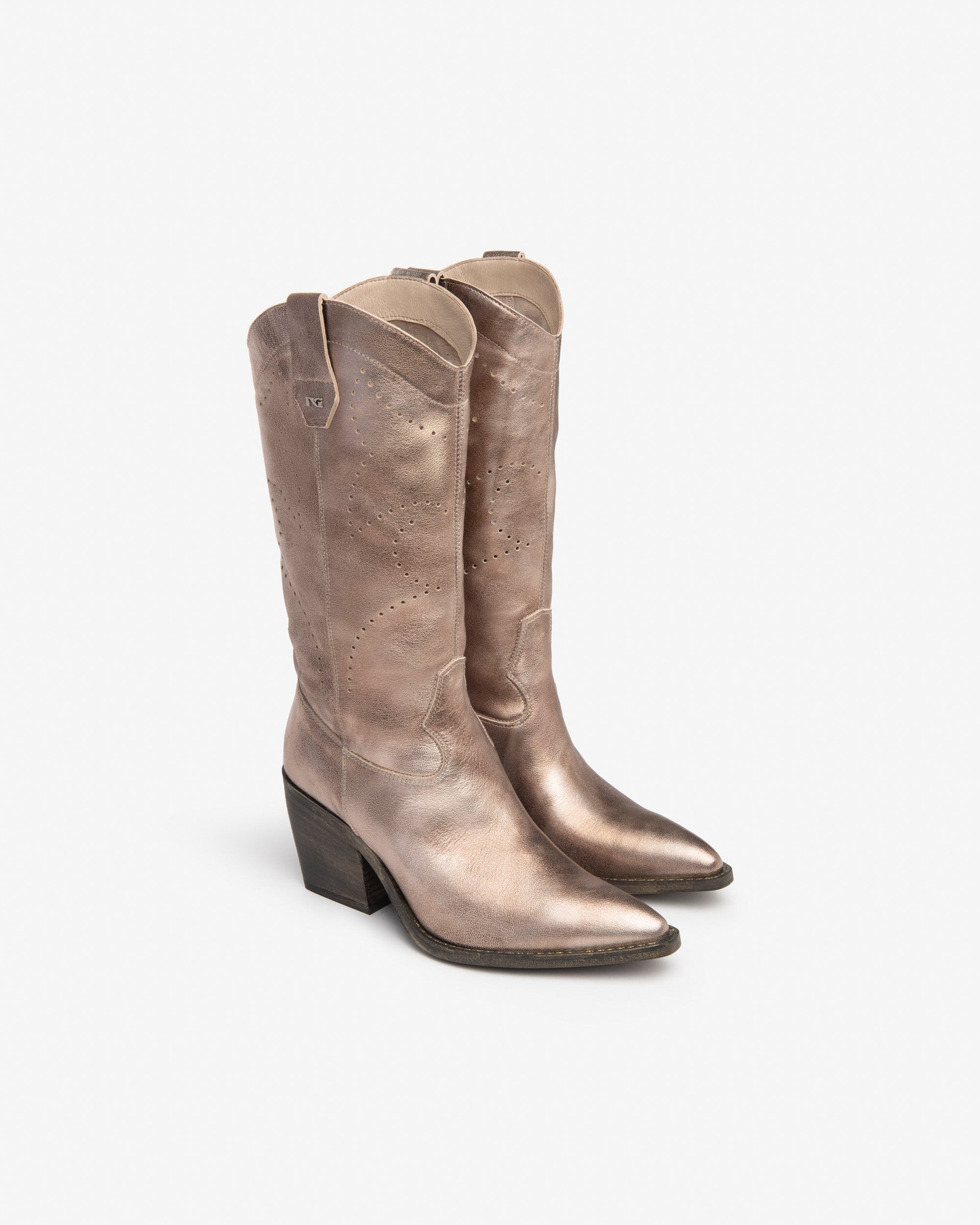 NeroGiardini Bottes Femme en Cuir Hiver Confort