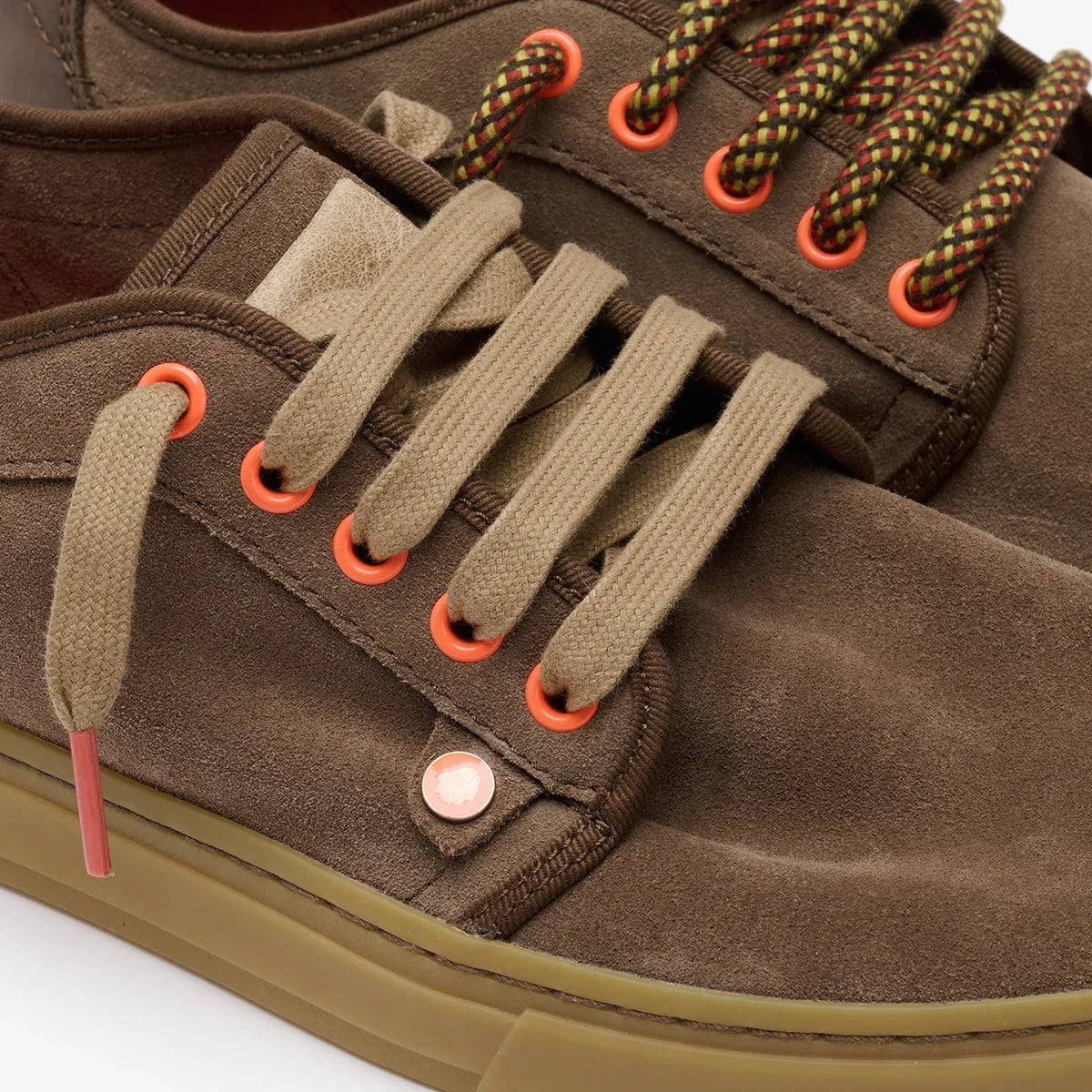 Satorisan Heisei Suede baskets Neutral Natural daim mixte