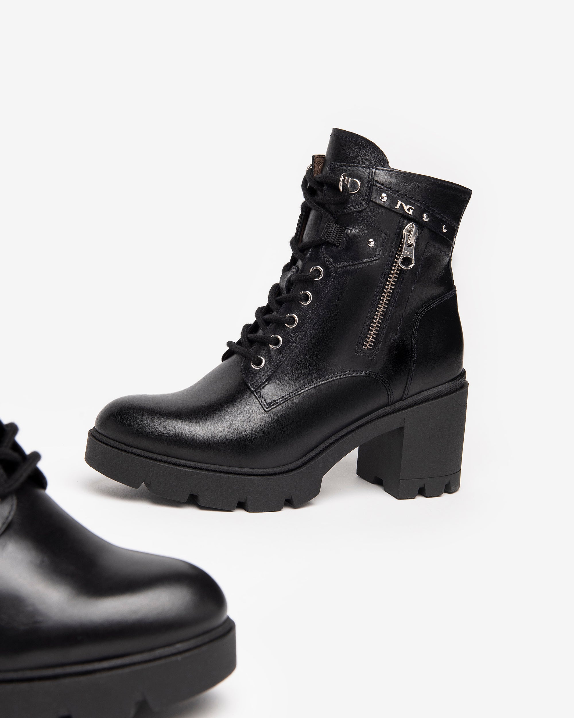 NeroGiardini Bottines Femme Cuir Boots Hiver Confort Ville