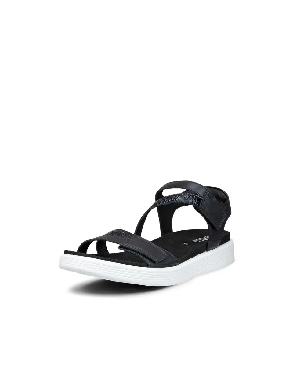 ECCO Soft Sandal 3-Strap sandales femme Noir réglable