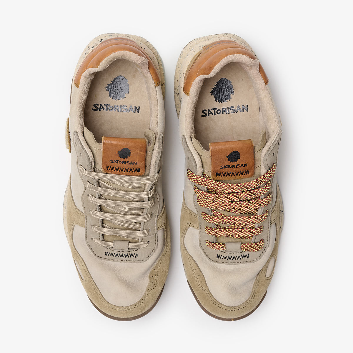 Satorisan Chacrona Premium baskets cuir Fossil Beige