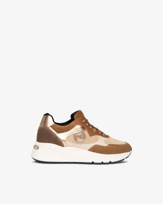 NeroGiardini Sneakers Femme Cuir Velours Hiver Confort