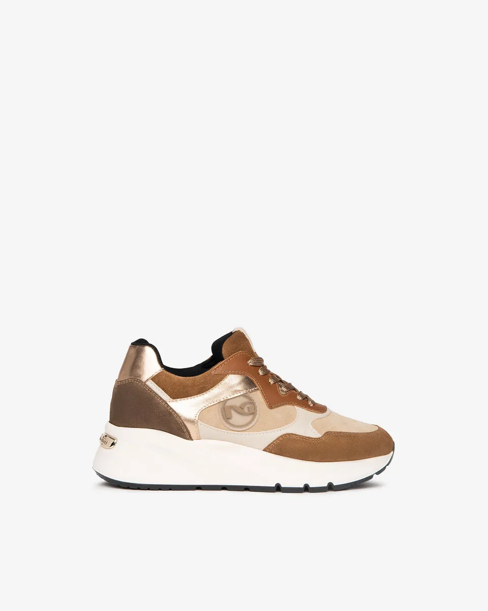 NeroGiardini Sneakers Femme Cuir Velours Hiver Confort