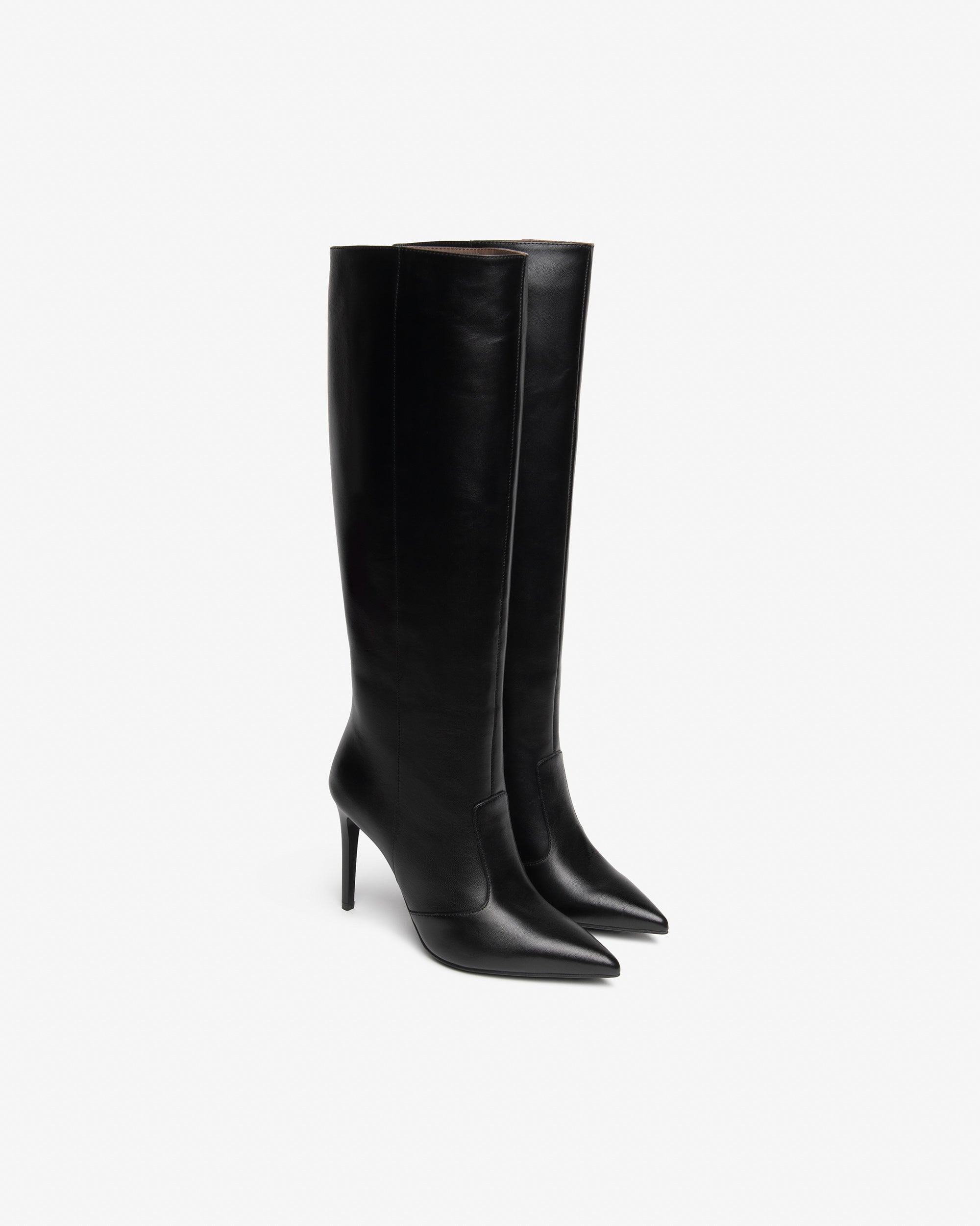 Nerogiardini Bottes bottes femme cuir talon 95 mm