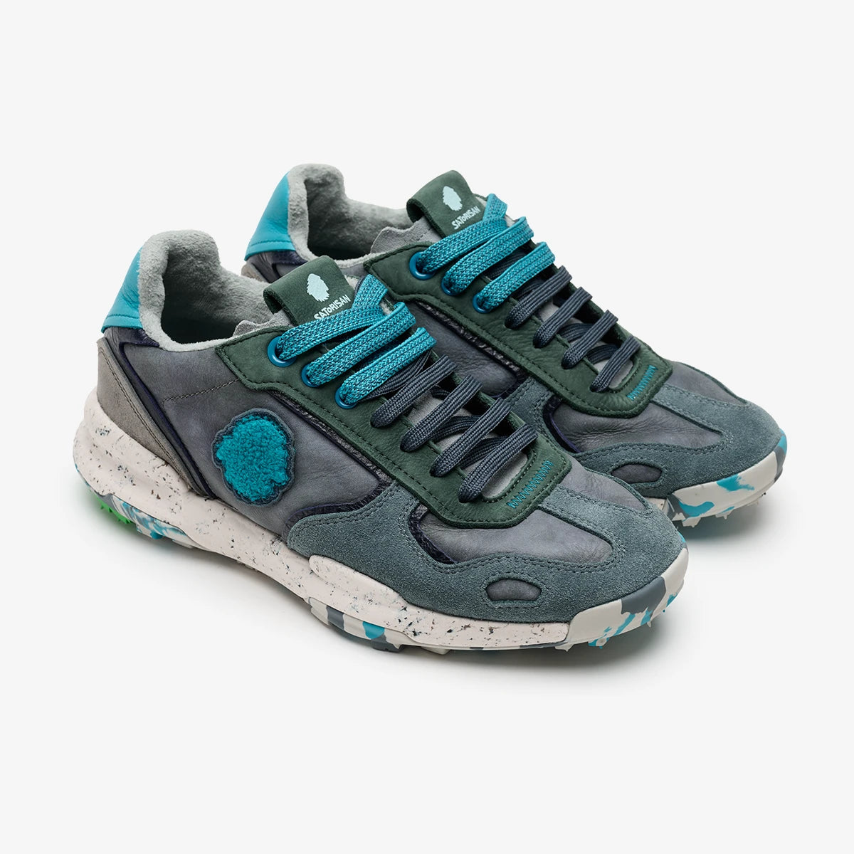 Satorisan Chacrona Premium EVO baskets cuir homme Blues