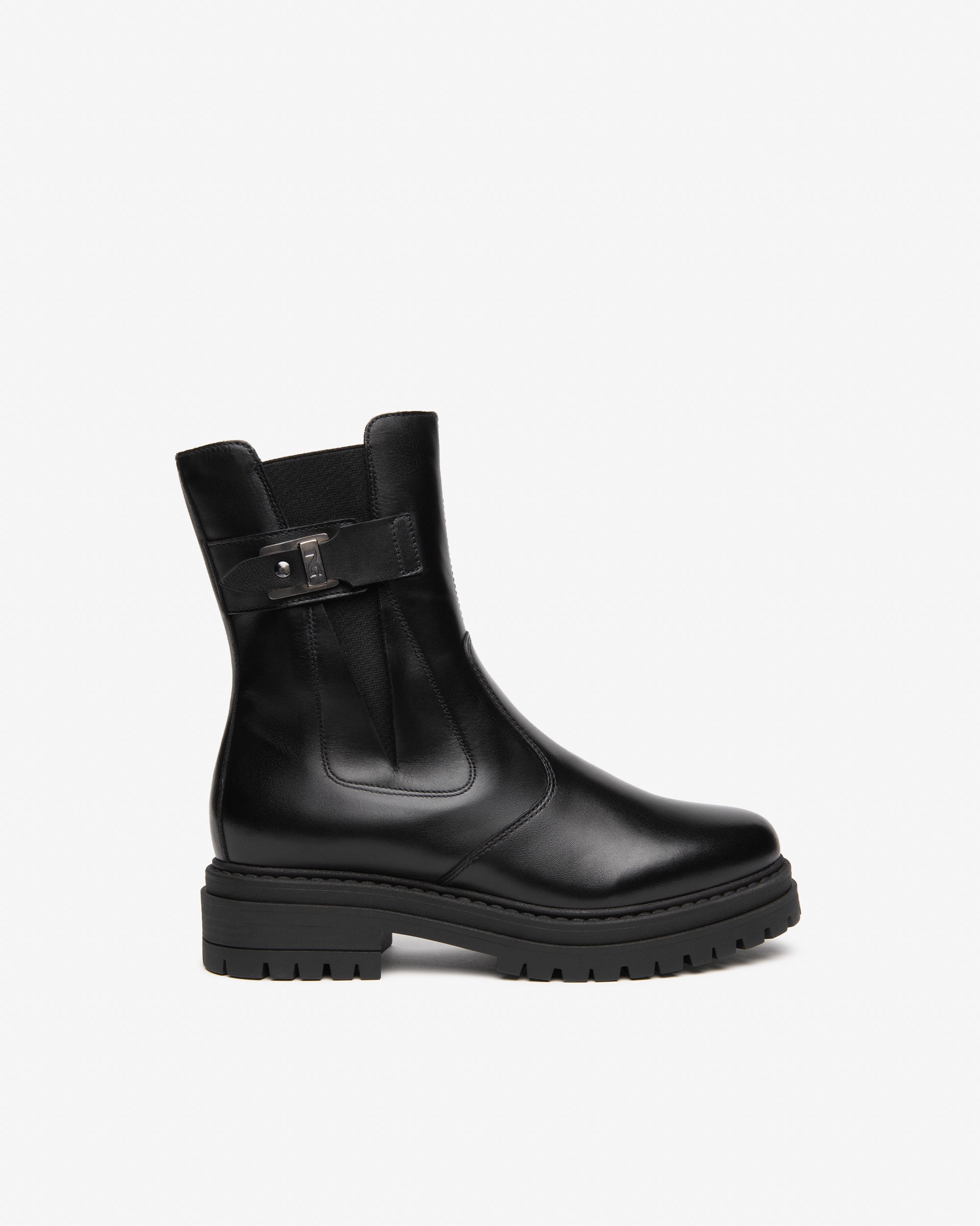 NeroGiardini Chelsea Femme Cuir Talon 40 mm Mouton