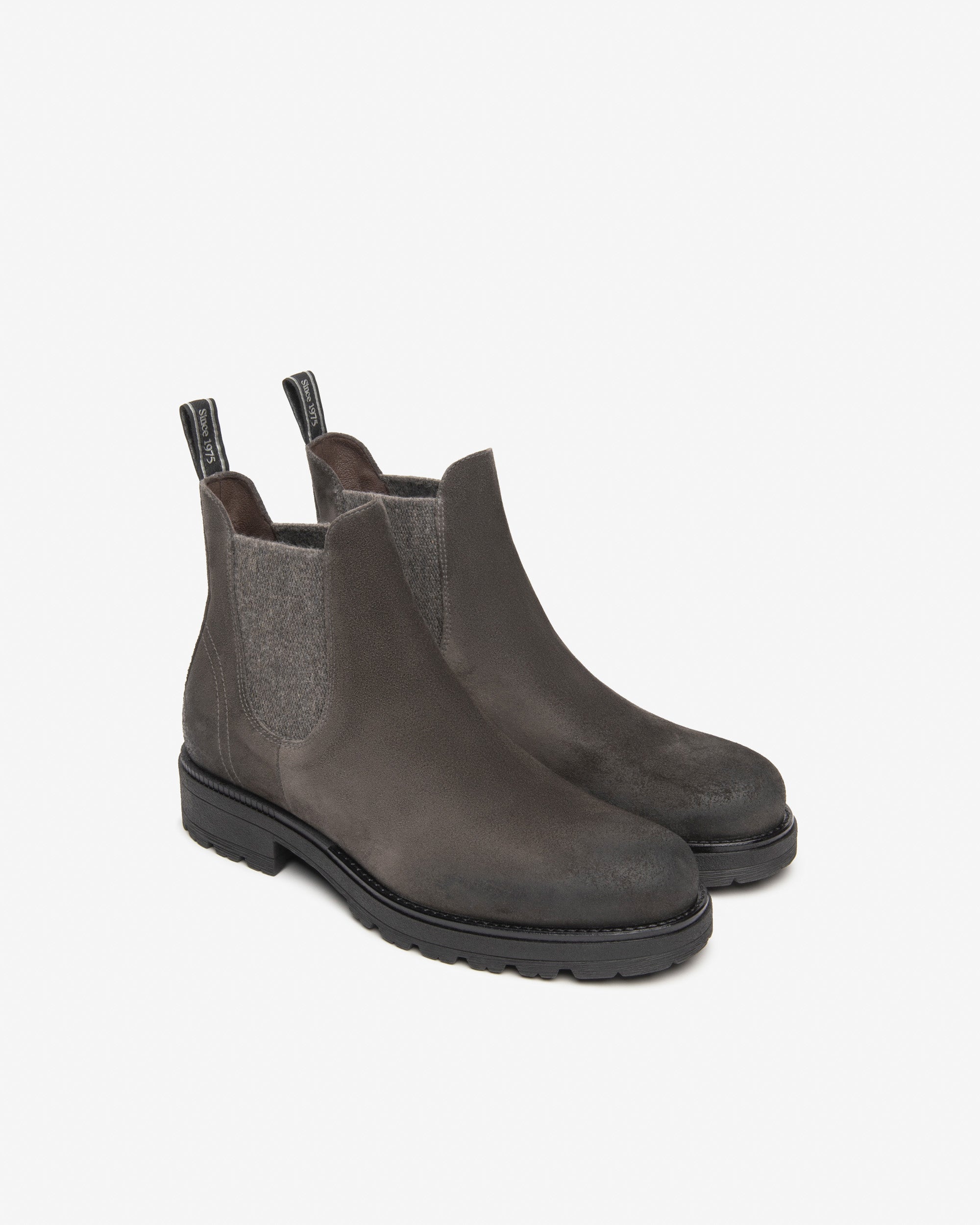 NeroGiardini Bottines Chelsea Homme Daim Patiné